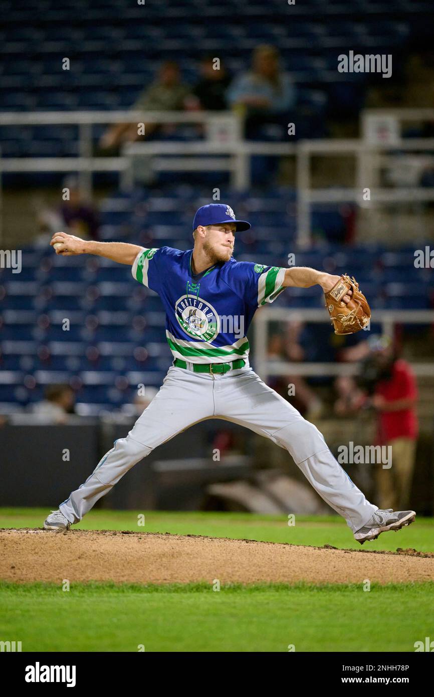 Hartford Yard Goats pitcher Jared Biddy (35) during an Eastern League