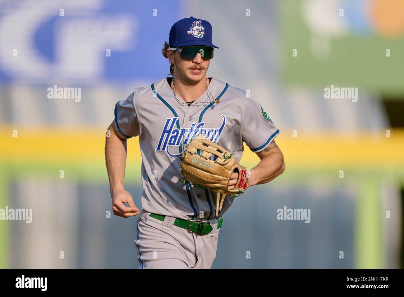 Hartford Yard Goats outfielder Zac Veen (15) during an Eastern League ...