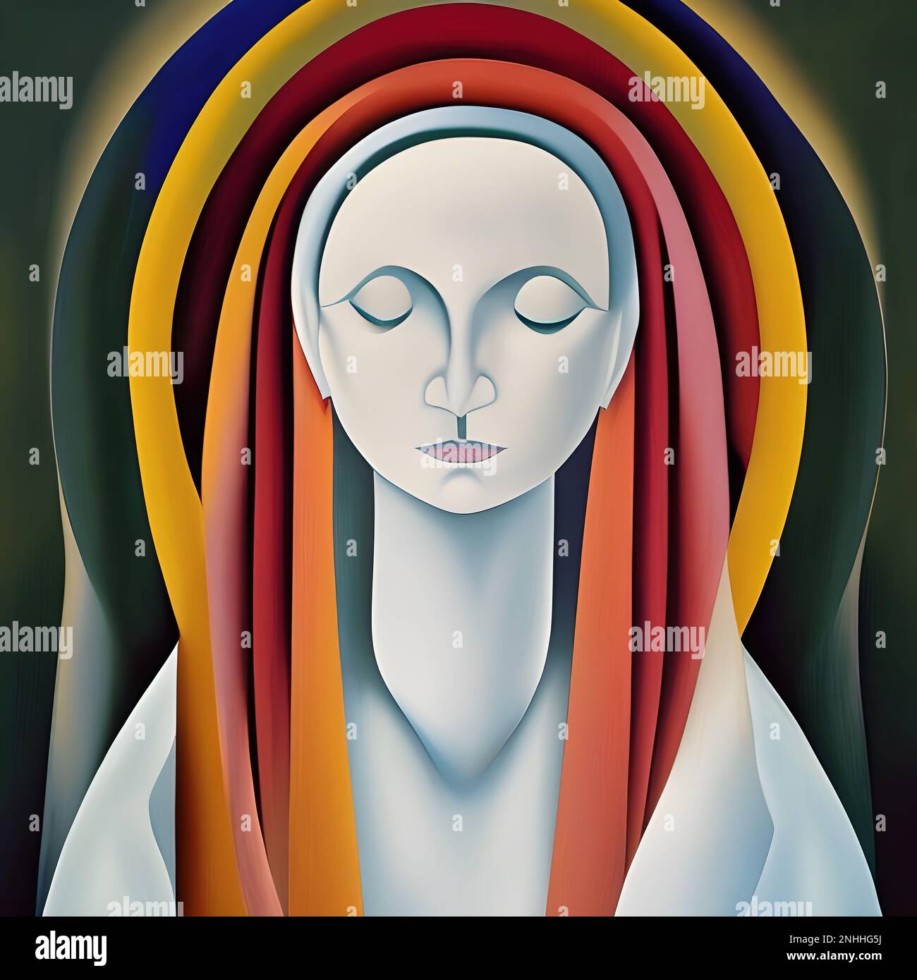 Sacred woman priestess artwork Stock Photo - Alamy
