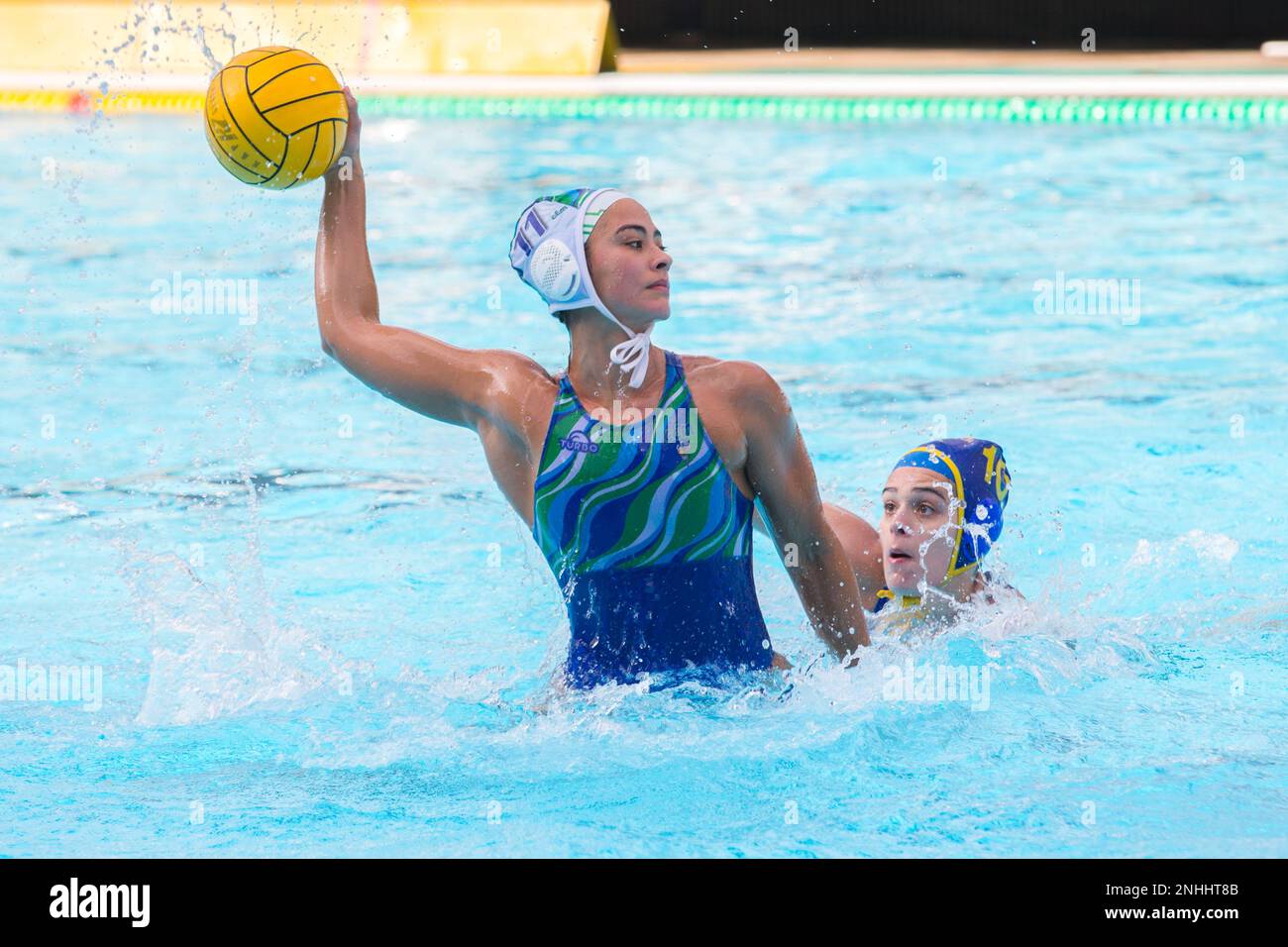 women's water polo attack (mediterrani vs Stock Photo Alamy