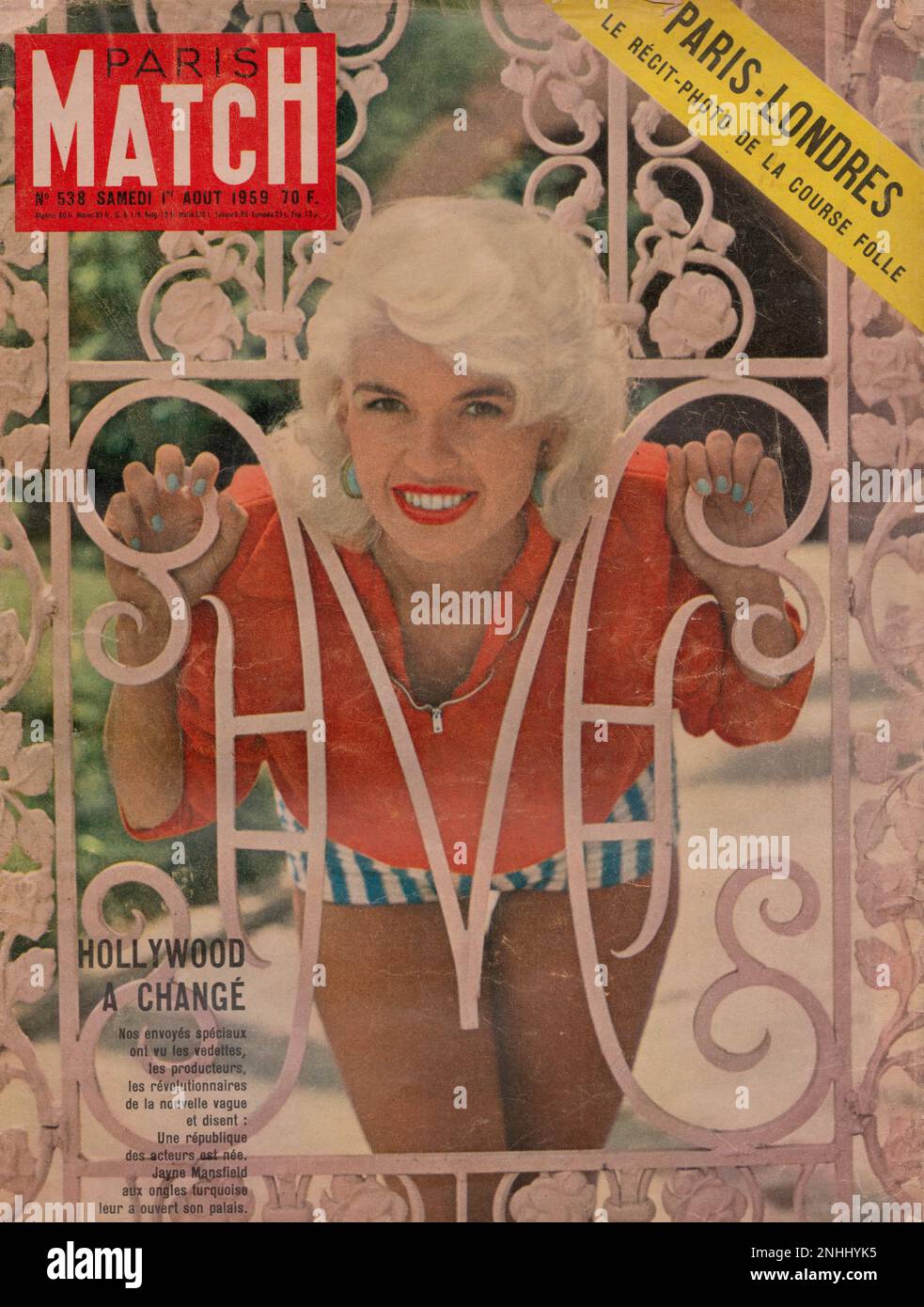 Paris match first page 1960s hi-res stock photography and images