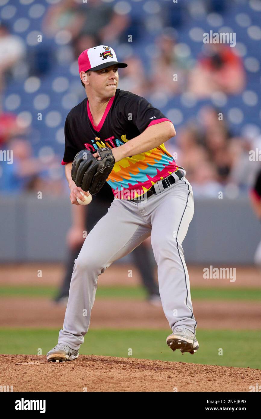 Erie Pinatas Pitcher Joe Navilhon (8) During An Eastern League Baseball 