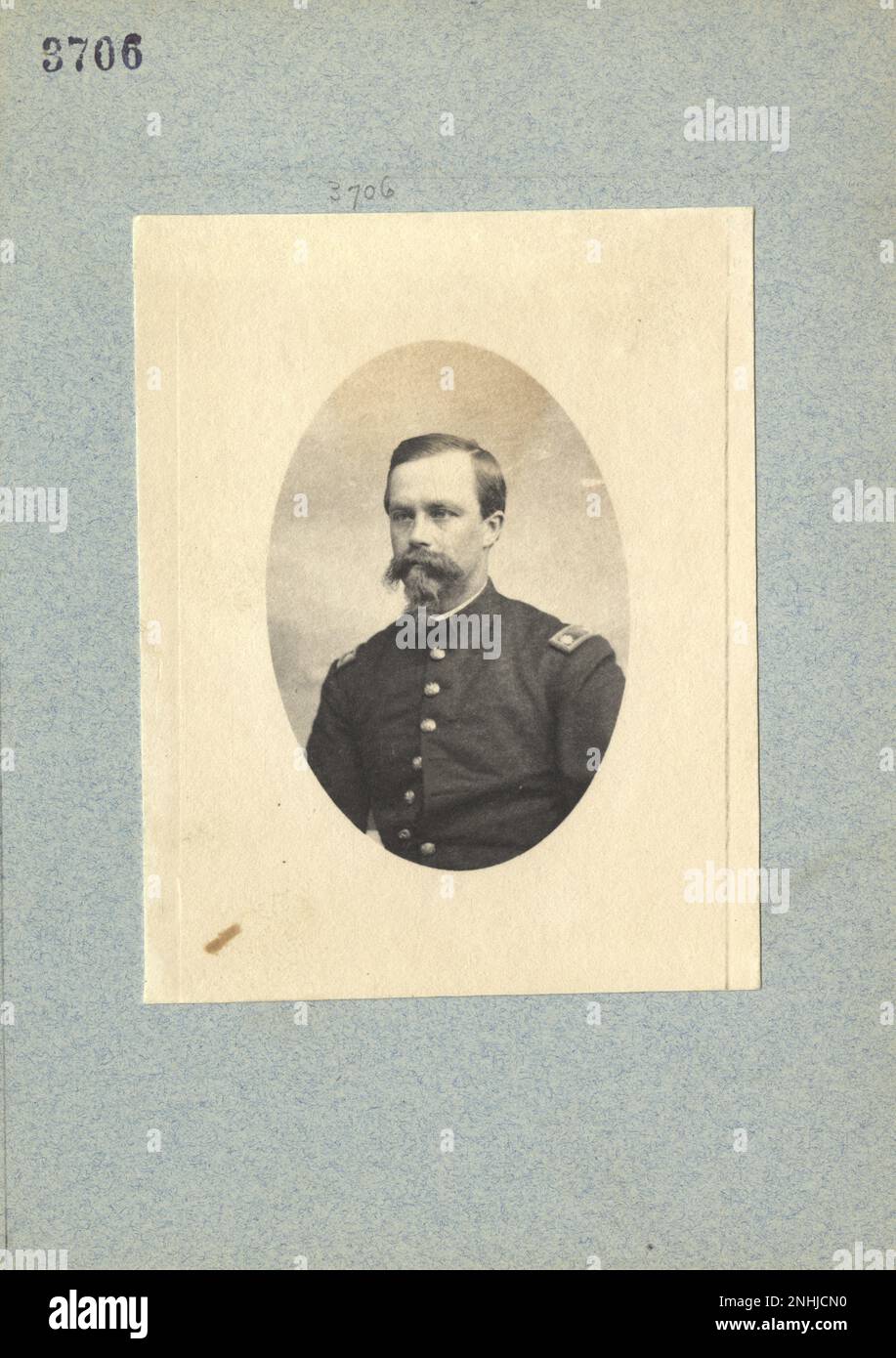 Maj. S. N. Benjamin 19th Century Mathew Brady, Quartermaster, and Other Civil War Photographs Stock Photo