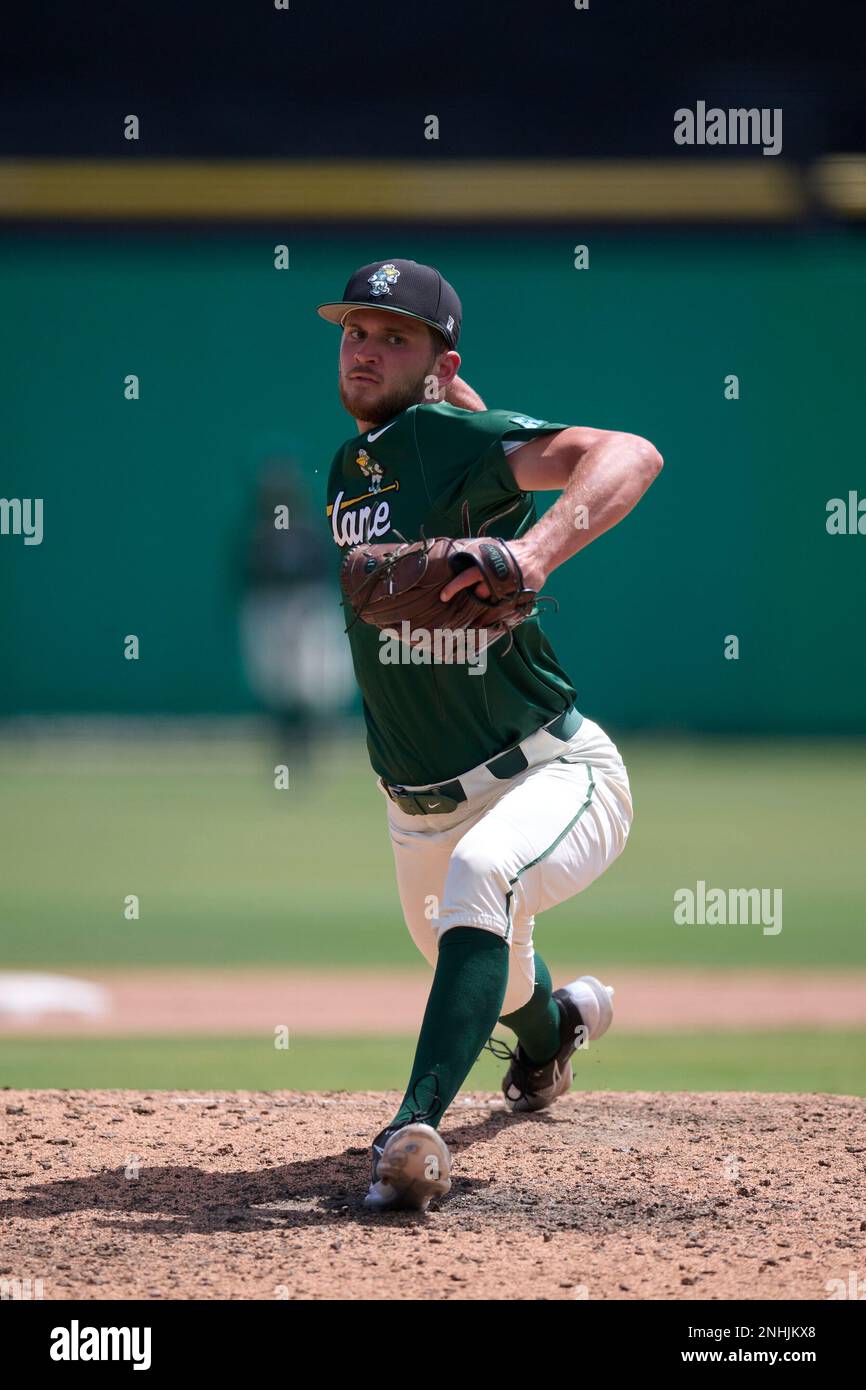 Tulane Green Wave pitcher Chandler Welch (34) during an American