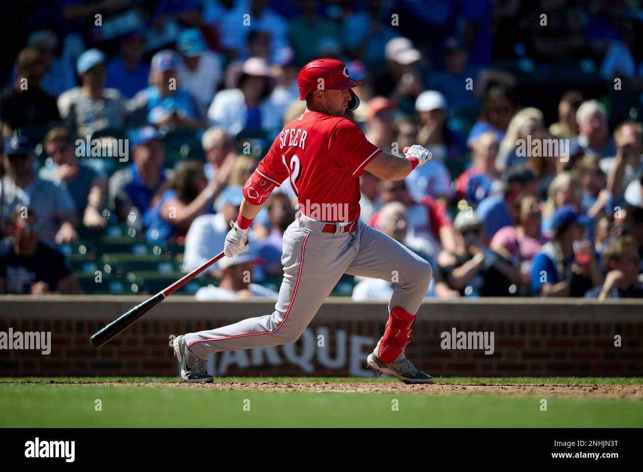 Spencer Steer of the Cincinnati Reds celebrates his solo home run in  News Photo - Getty Images