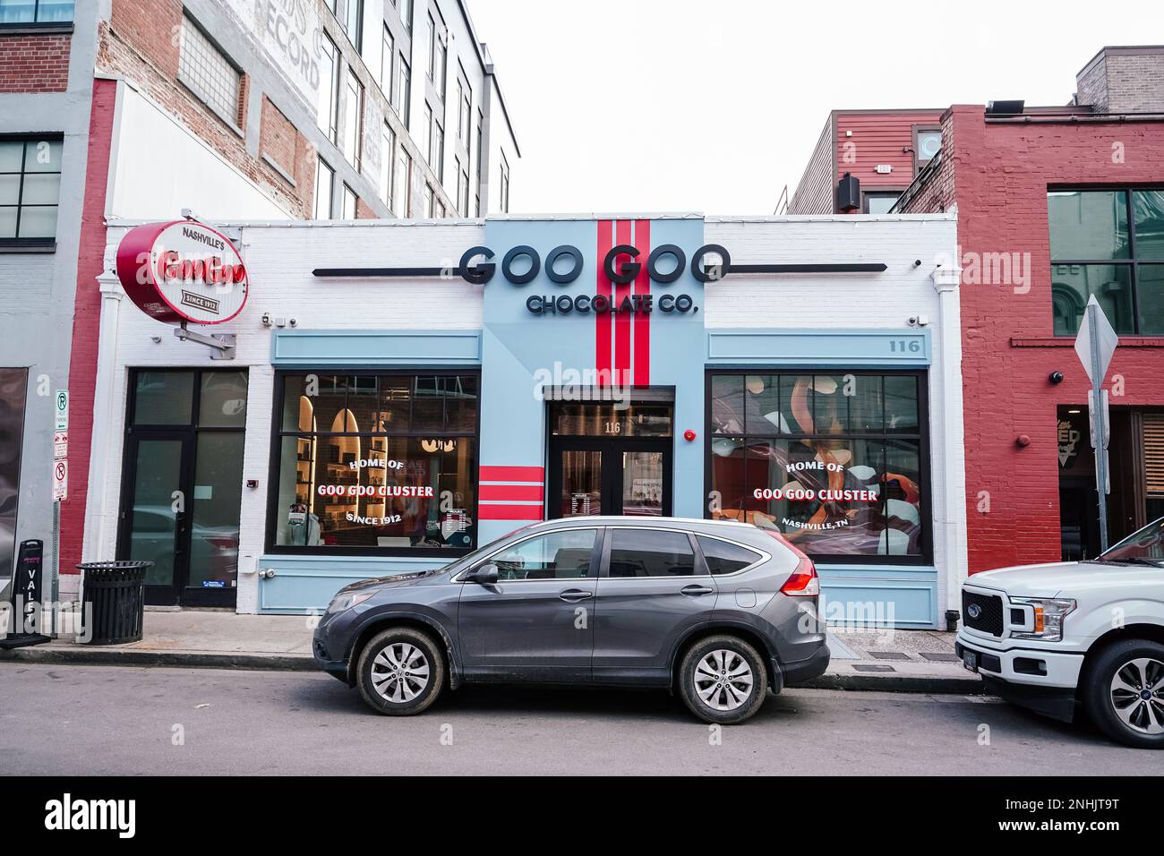 goo goo cluster, famous chocolate shop, nashville, tennessee Stock