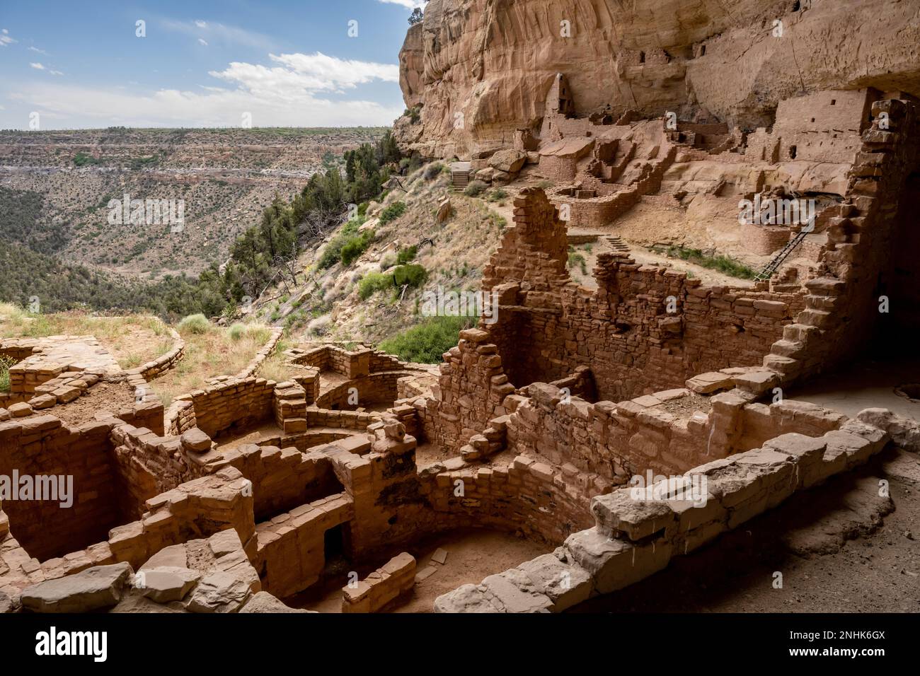 Looking Out From The Ruins At Long House In Mesa Verde National Park ...