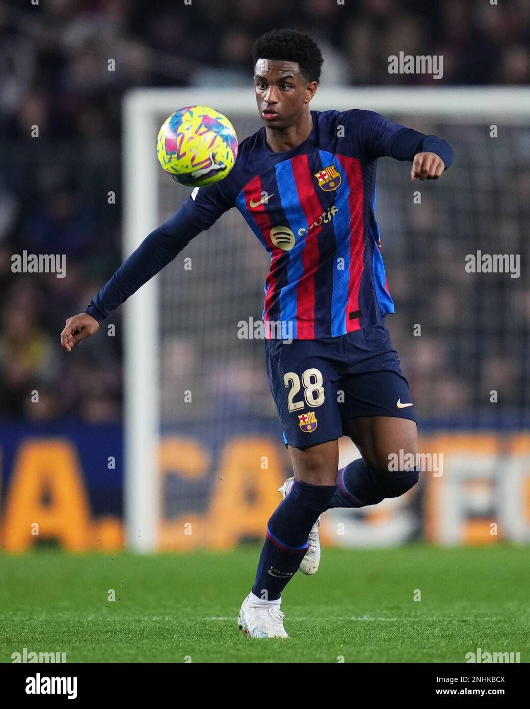 Alejandro Balde of FC Barcelona during the La Liga match between FC