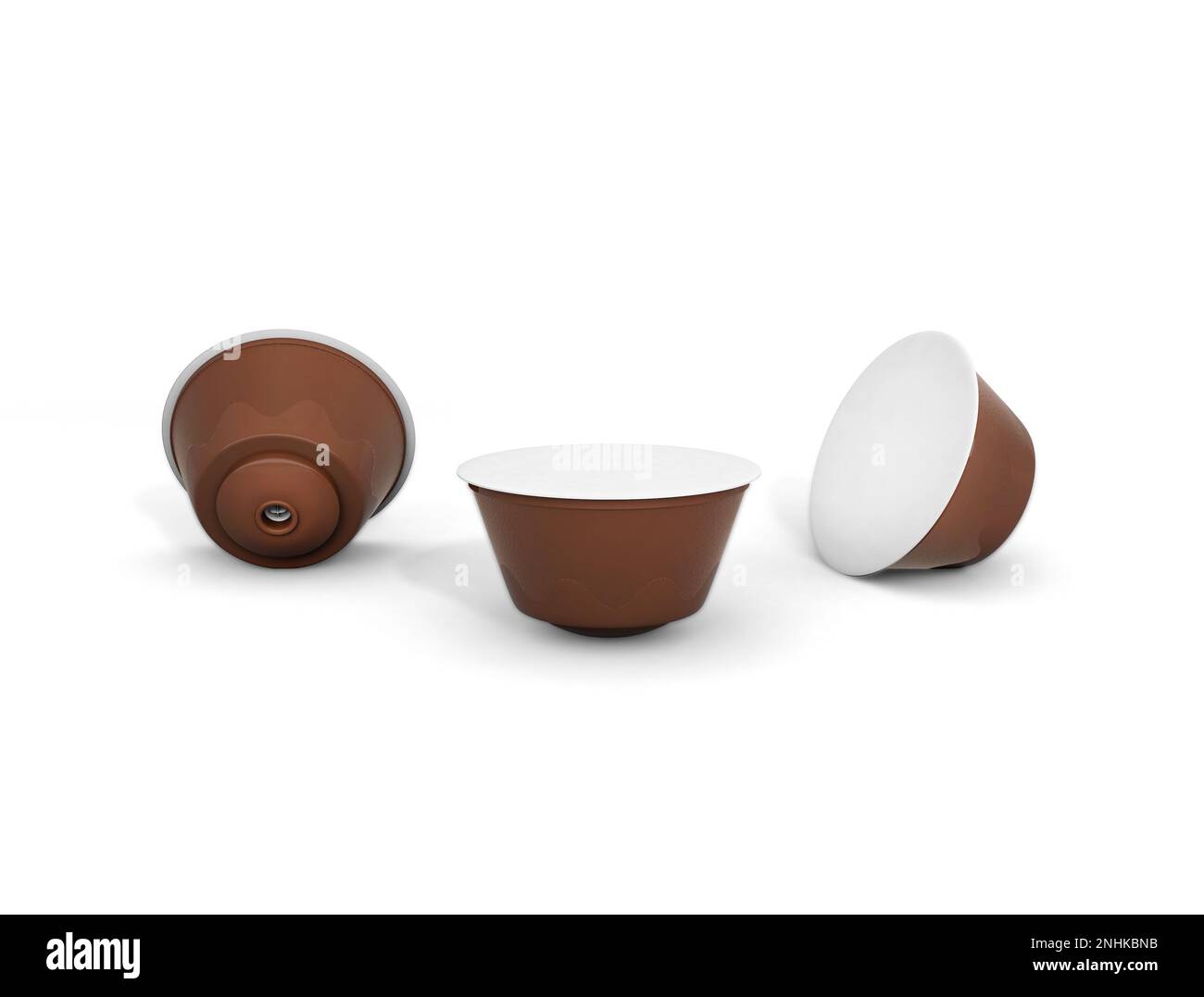 Espresso machine coffee capsules. 3D illustration Stock Photo