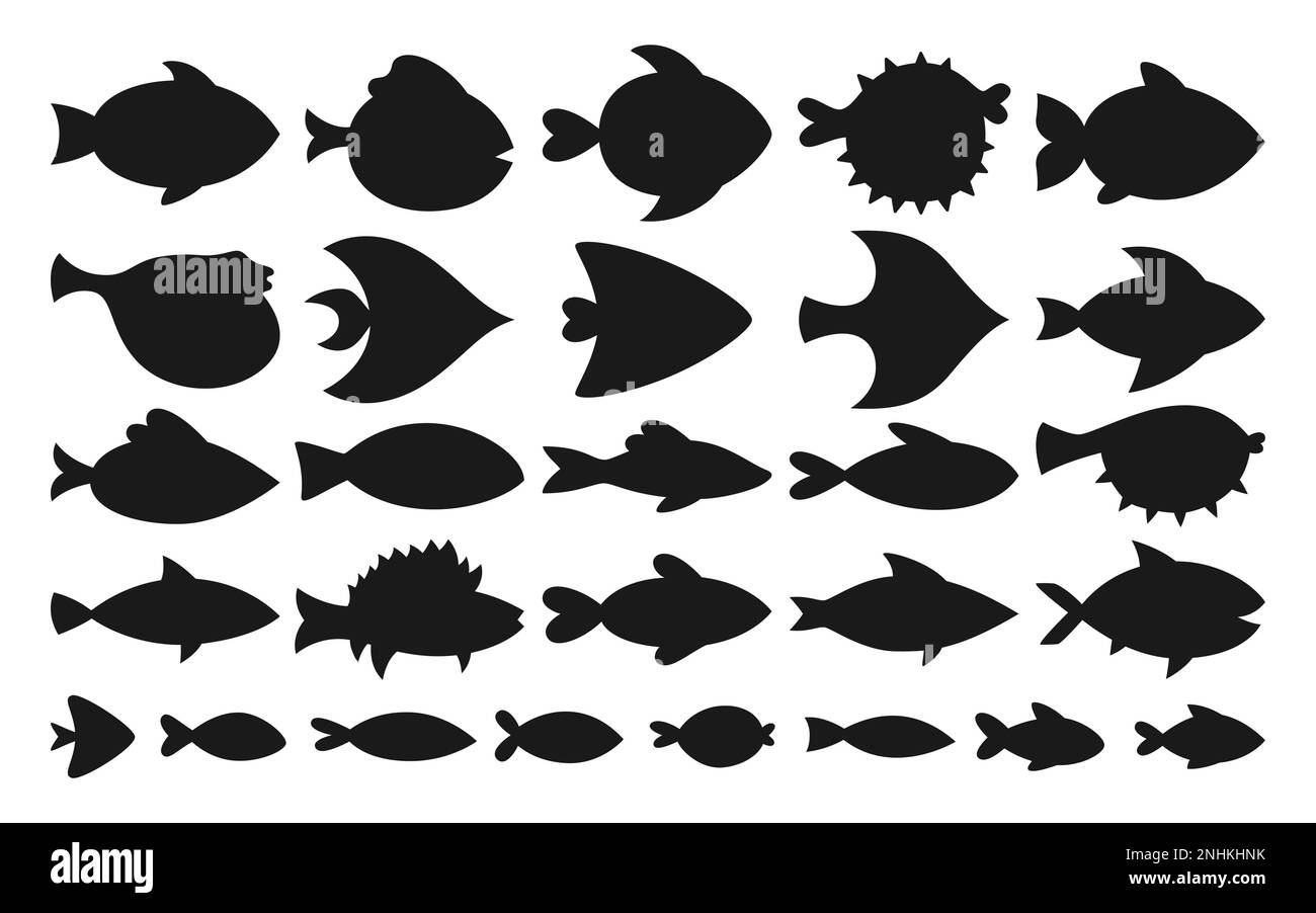 Fish shape Black and White Stock Photos & Images - Alamy