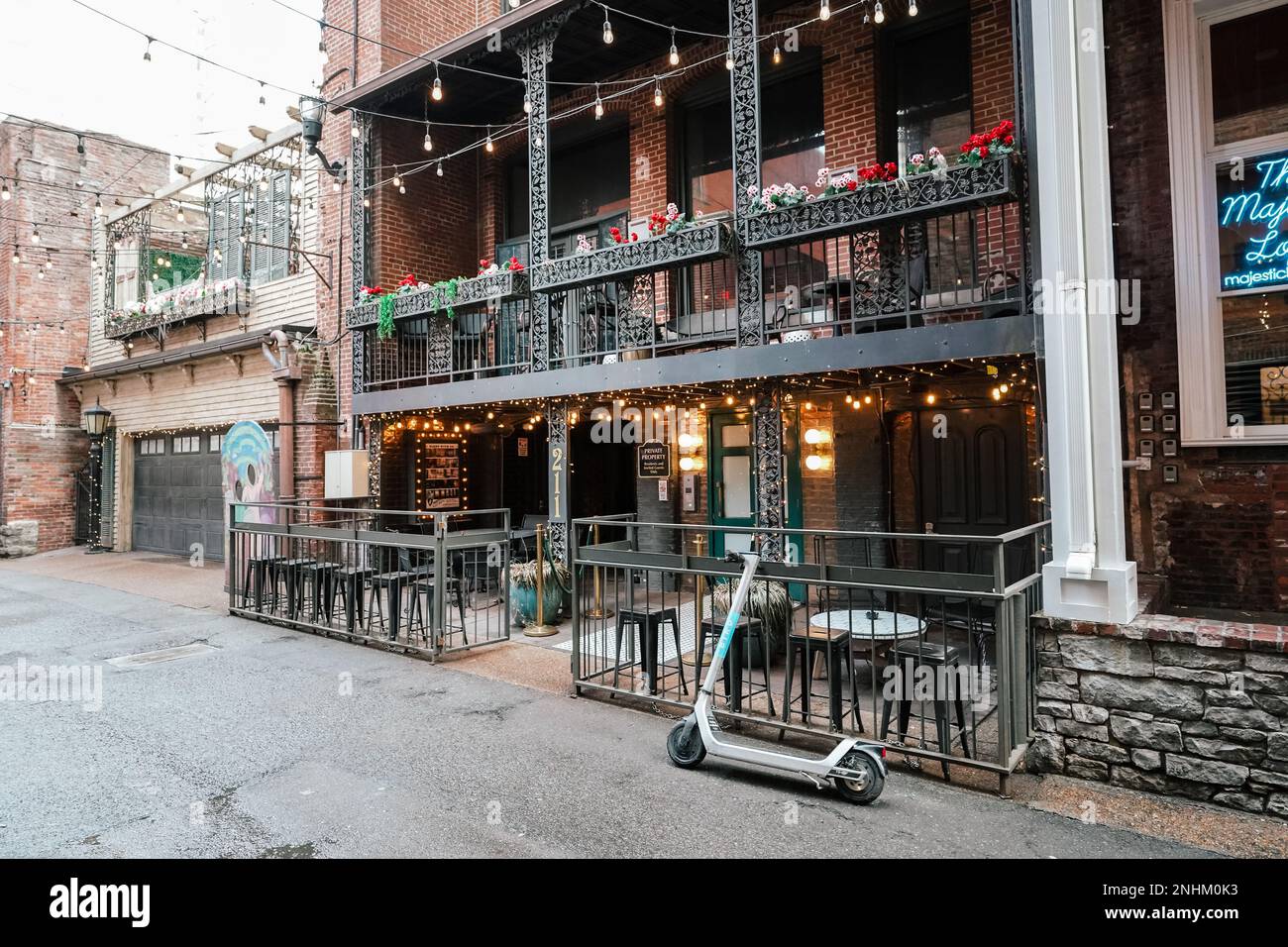 Printer's Alley is a famous alley in downtown Nashville, Tennessee, U.S