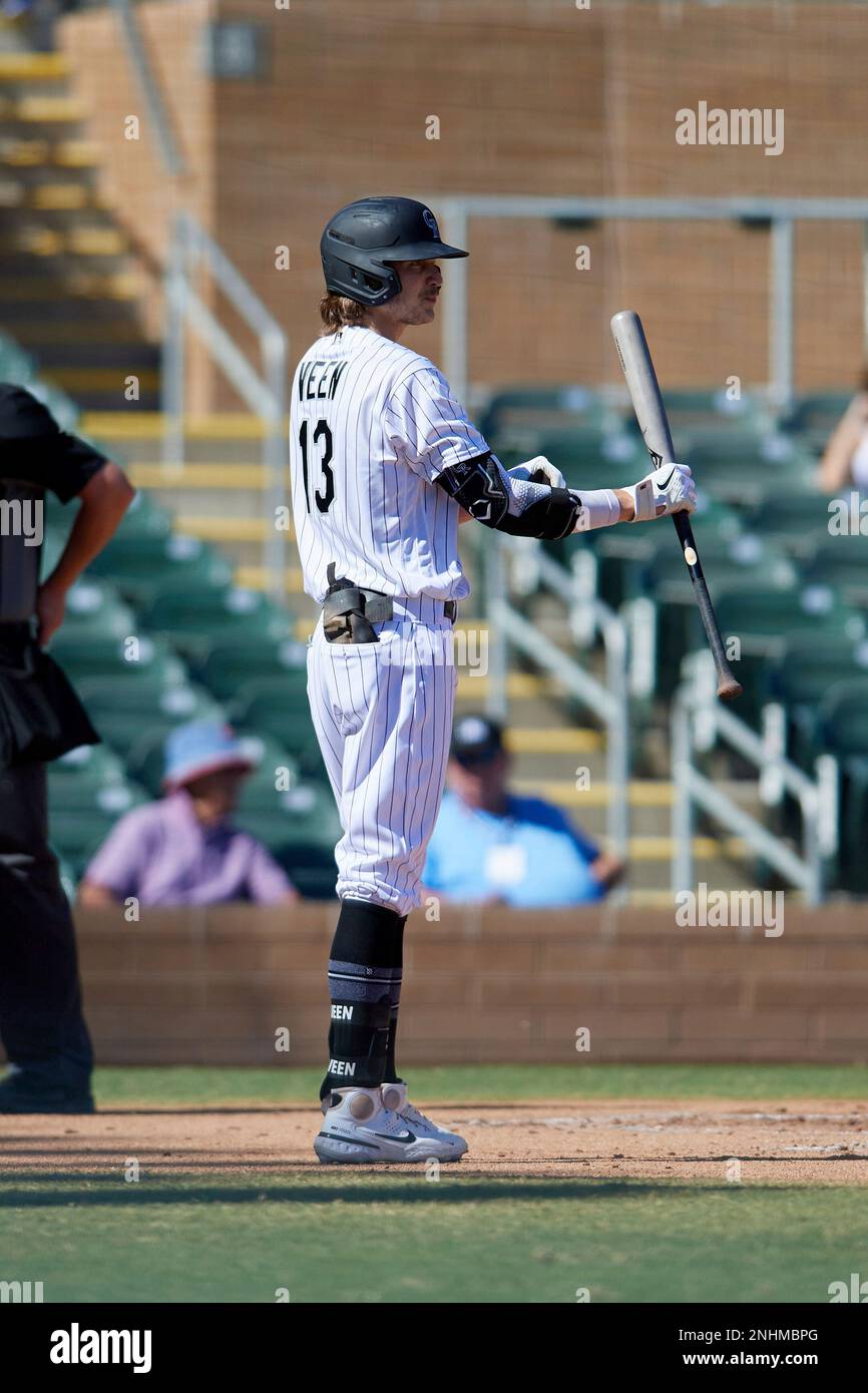 Zac Veen (13) (Colorado Rockies) of the Salt River Rafters during