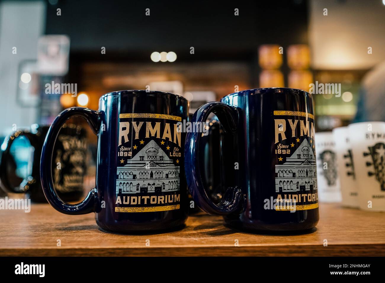 gift shop at Ryman Auditorium, a popular and historic concert hall, in Nashville, Tennessee