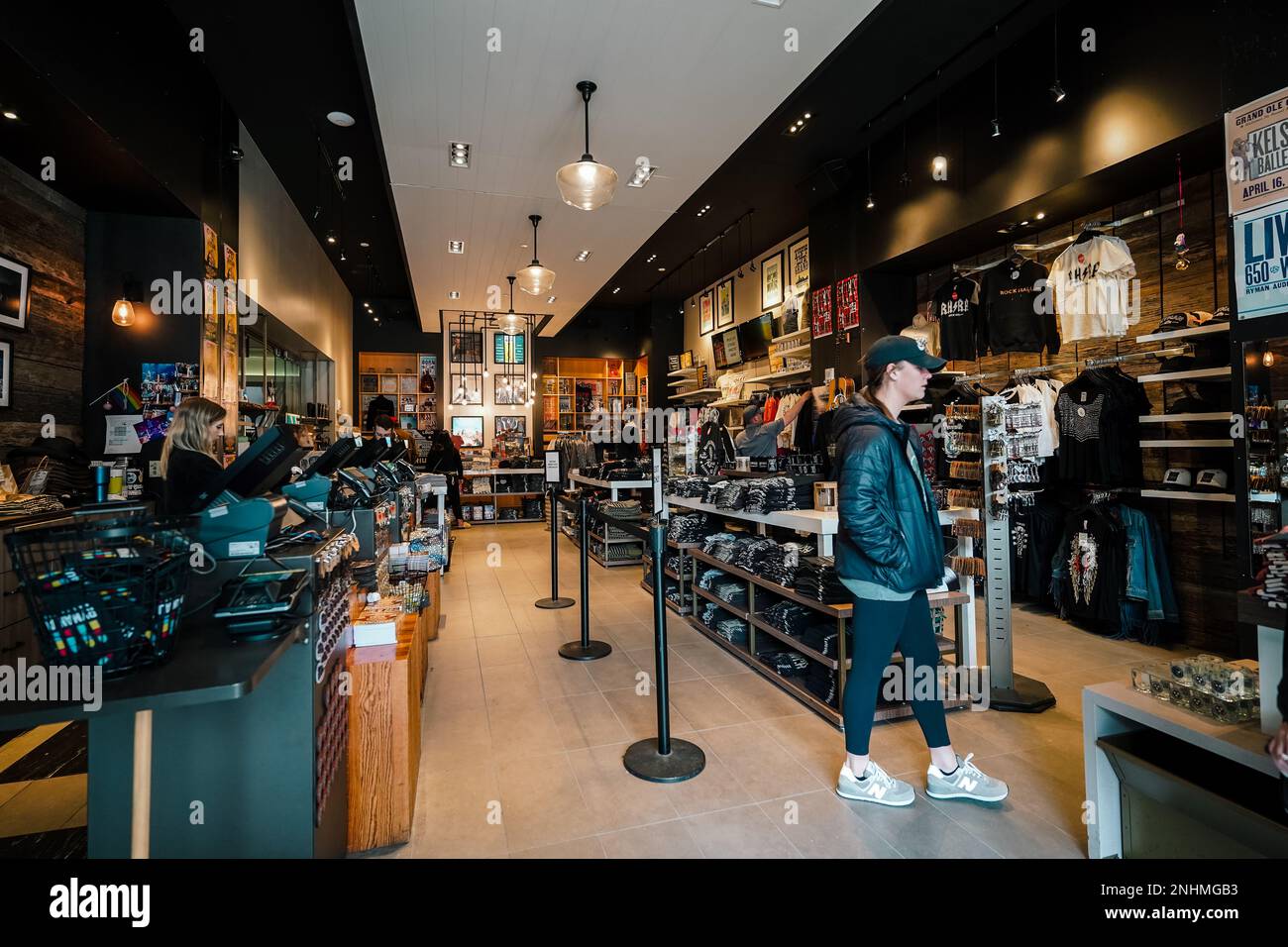 gift shop at Ryman Auditorium, a popular and historic concert hall, in