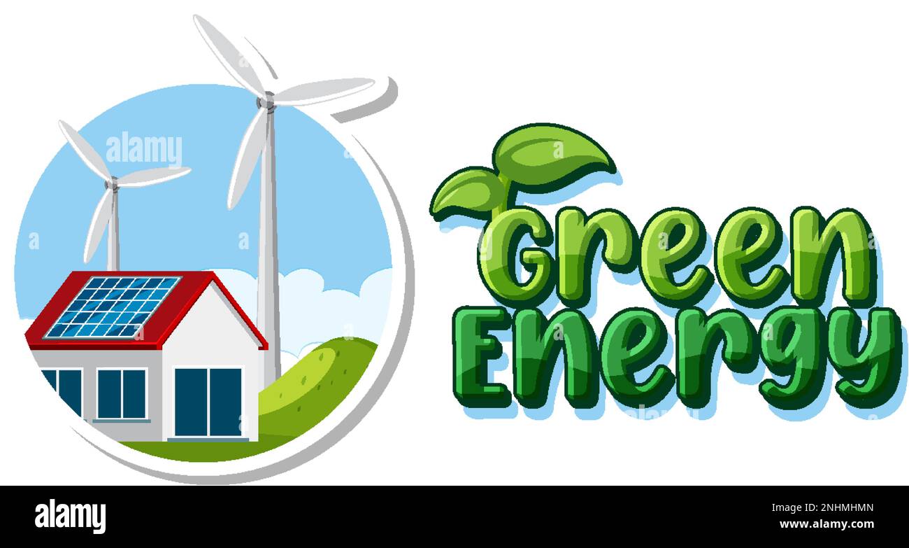 Alternative green energy vector concept illustration Stock Vector Image ...