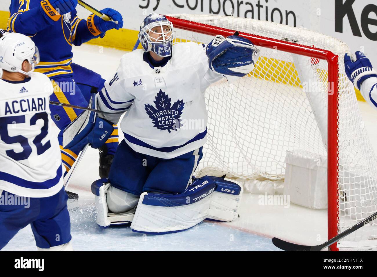 Toronto Maple Leafs goaltender Ilya Samsonov (35) makes a save during ...