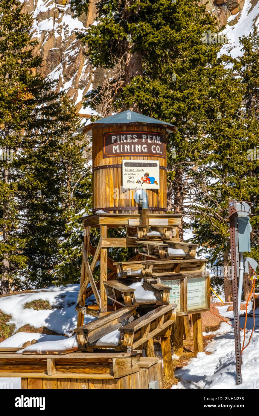 Colorado Springs, CO, USA - Dec 5, 2022: The Pikes Peak Mining Co Stock ...