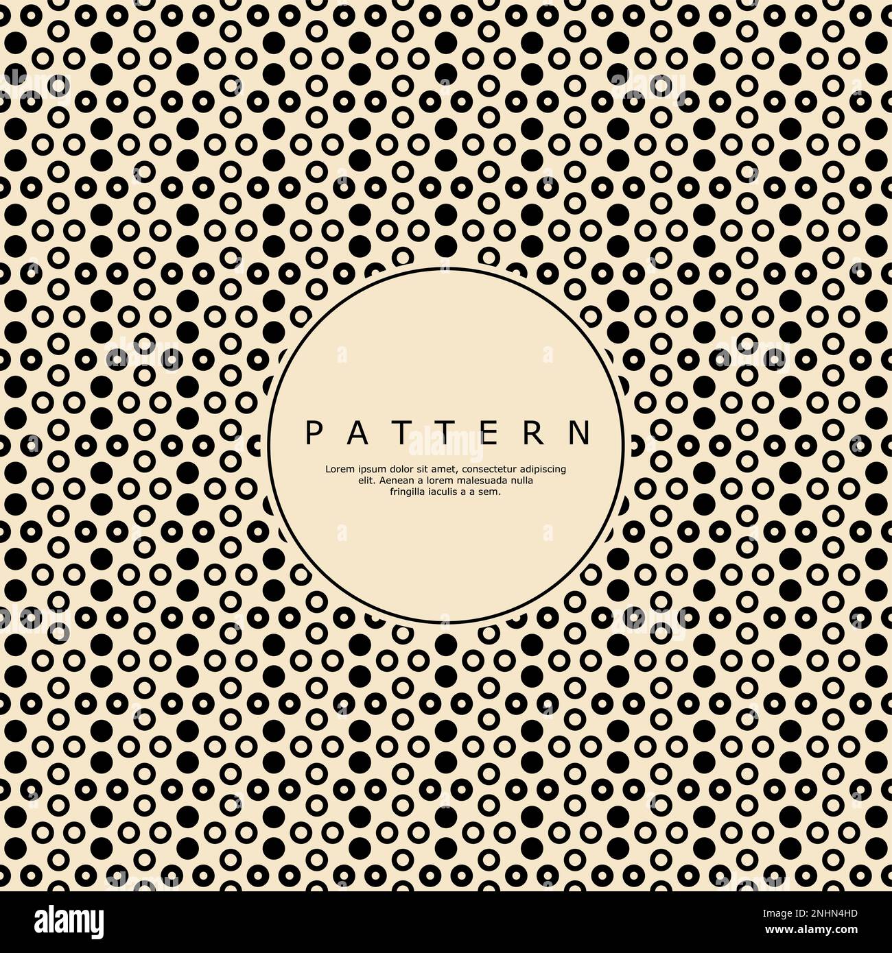 Simple Circular Line Pattern Minimalist abstract dots pattern design. Simple circle line shape ...