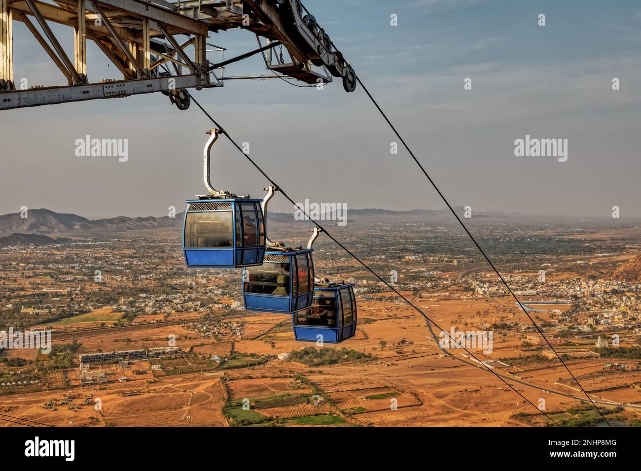 Pushkar ropeway India Stock Photo - Alamy