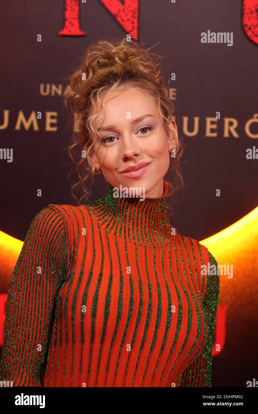 Ester Expósito posing during the presentation of the film 