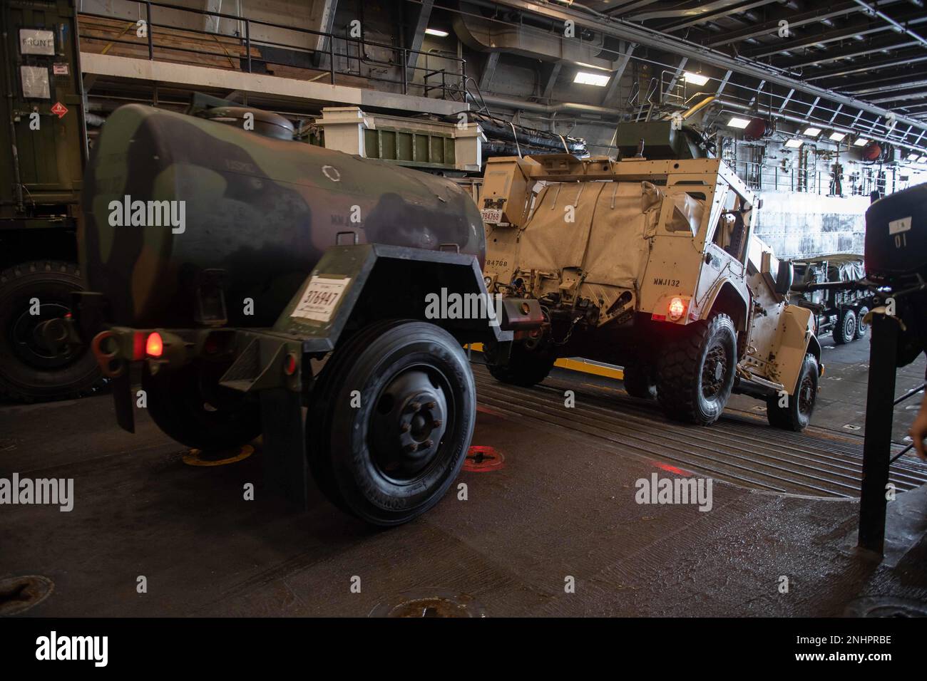 220801NXB0101001 SOUTH CHINA SEA (Aug. 1, 2022) A Marine attached to