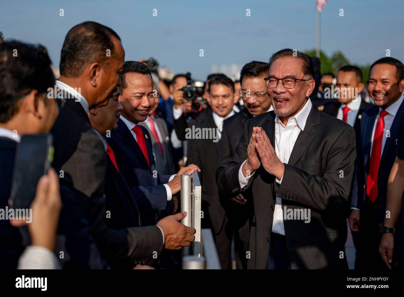 In this photo provided by Prime Minister's Office, Malaysia's Prime ...
