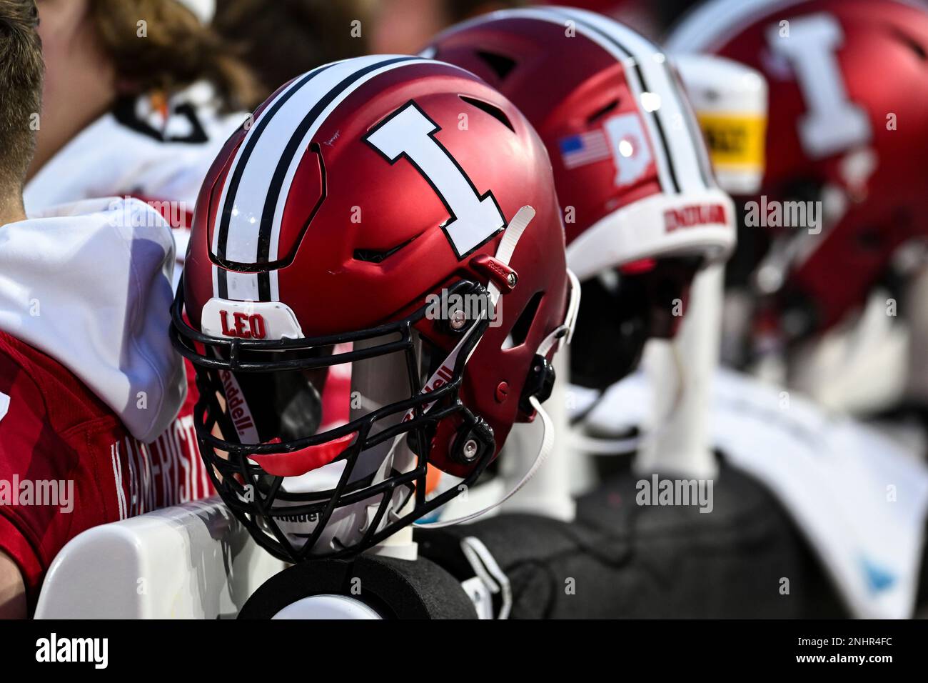 BLOOMINGTON IN NOVEMBER 26 An Indiana helmet sits on the
