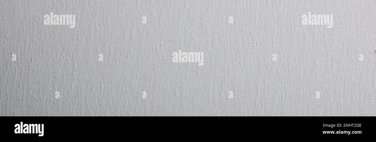 Blank white canvas as background. Horizontal banner design Stock Photo