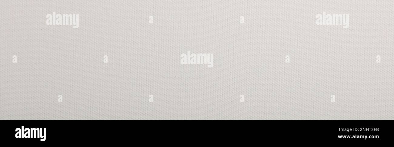 Blank white canvas as background. Horizontal banner design Stock Photo