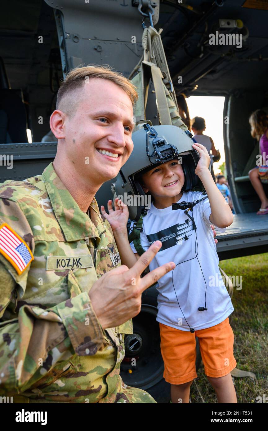 U.S. Army Warrant Officer Ken Kozak, a UH60 Black Hawk helicopter