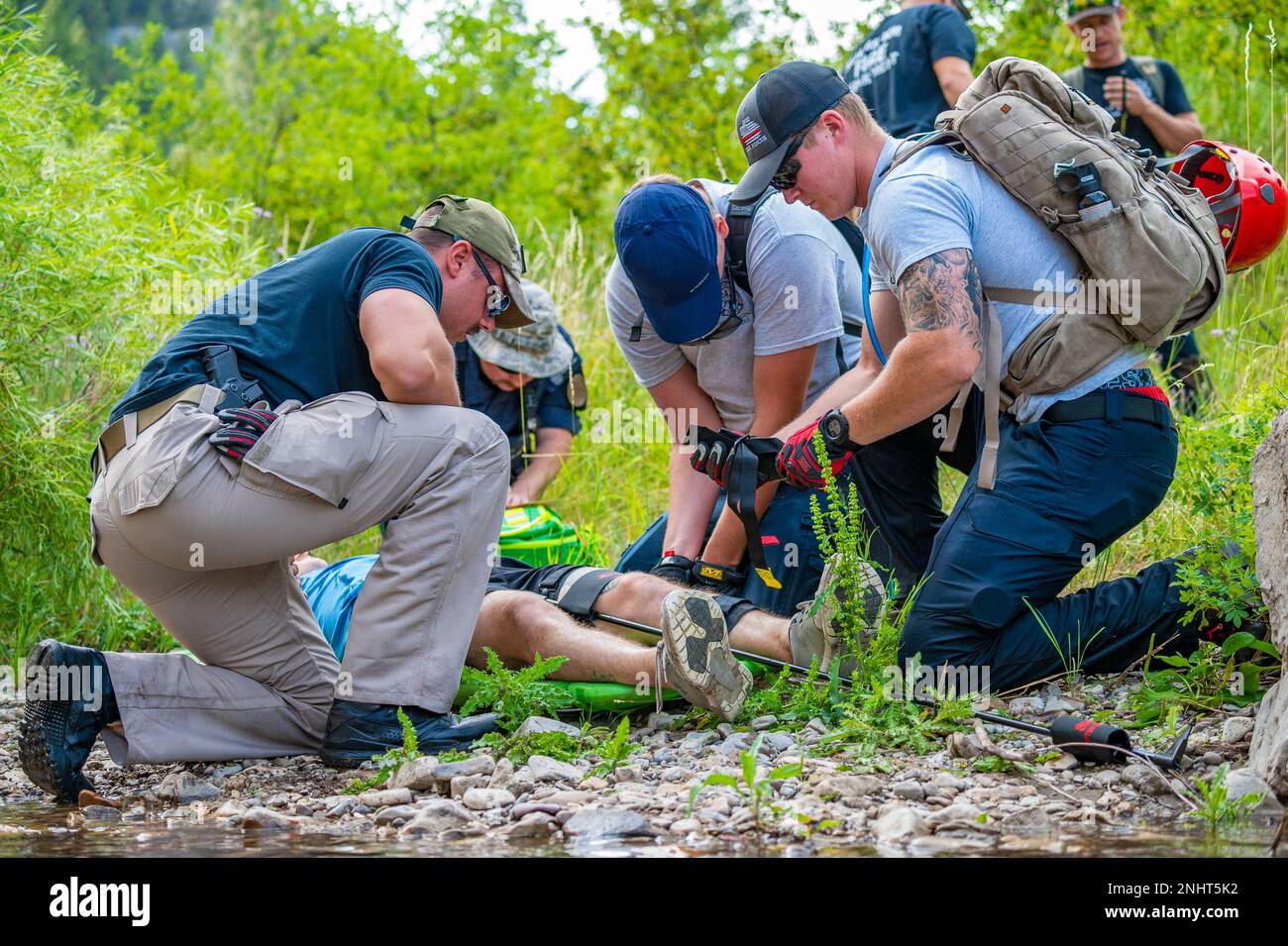 Members of the 341st Civil Engineer Fire Department provide emergency ...