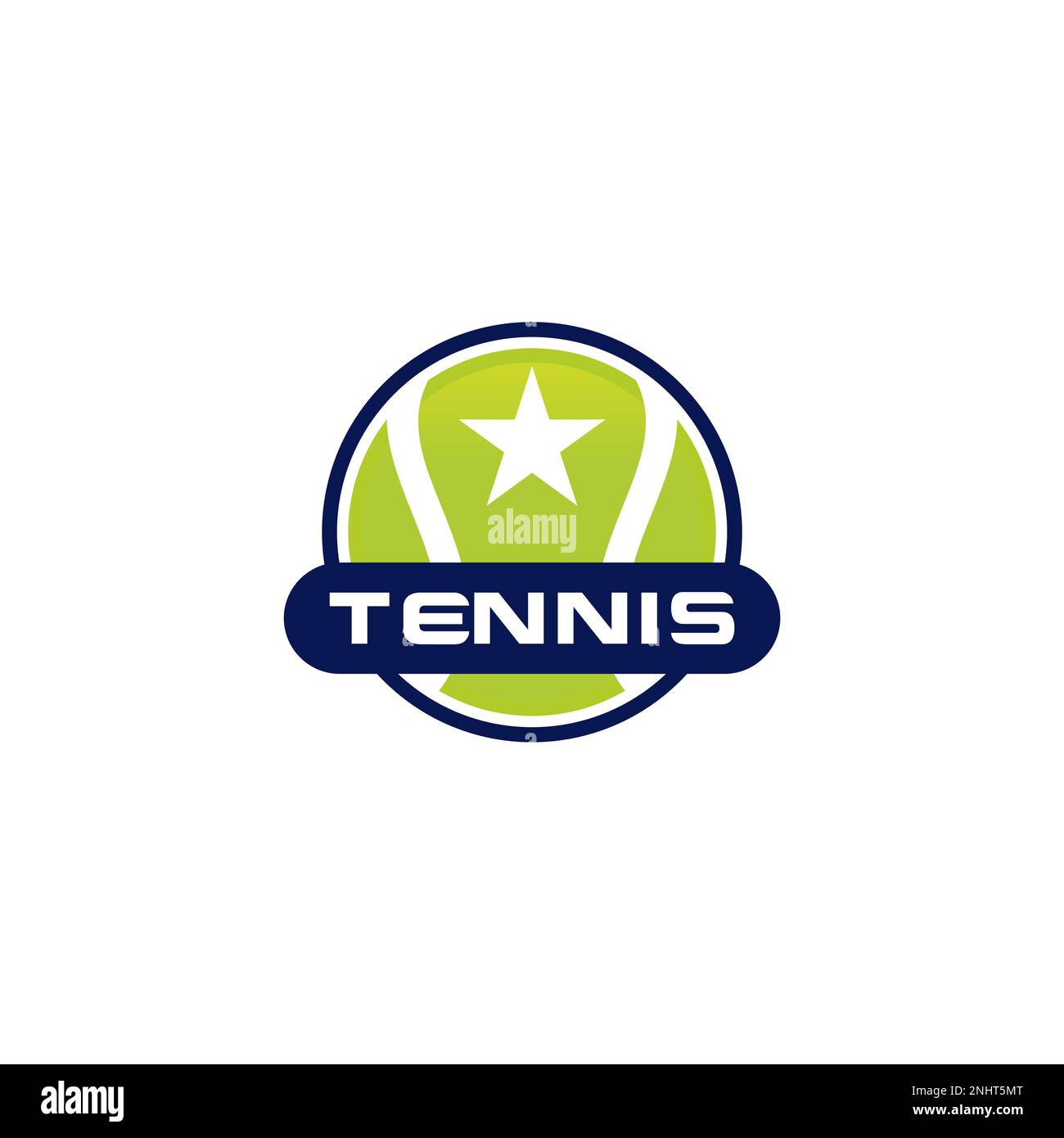 Tennis Logo Design. Modern Professional Tennis Logo With Ball Stock