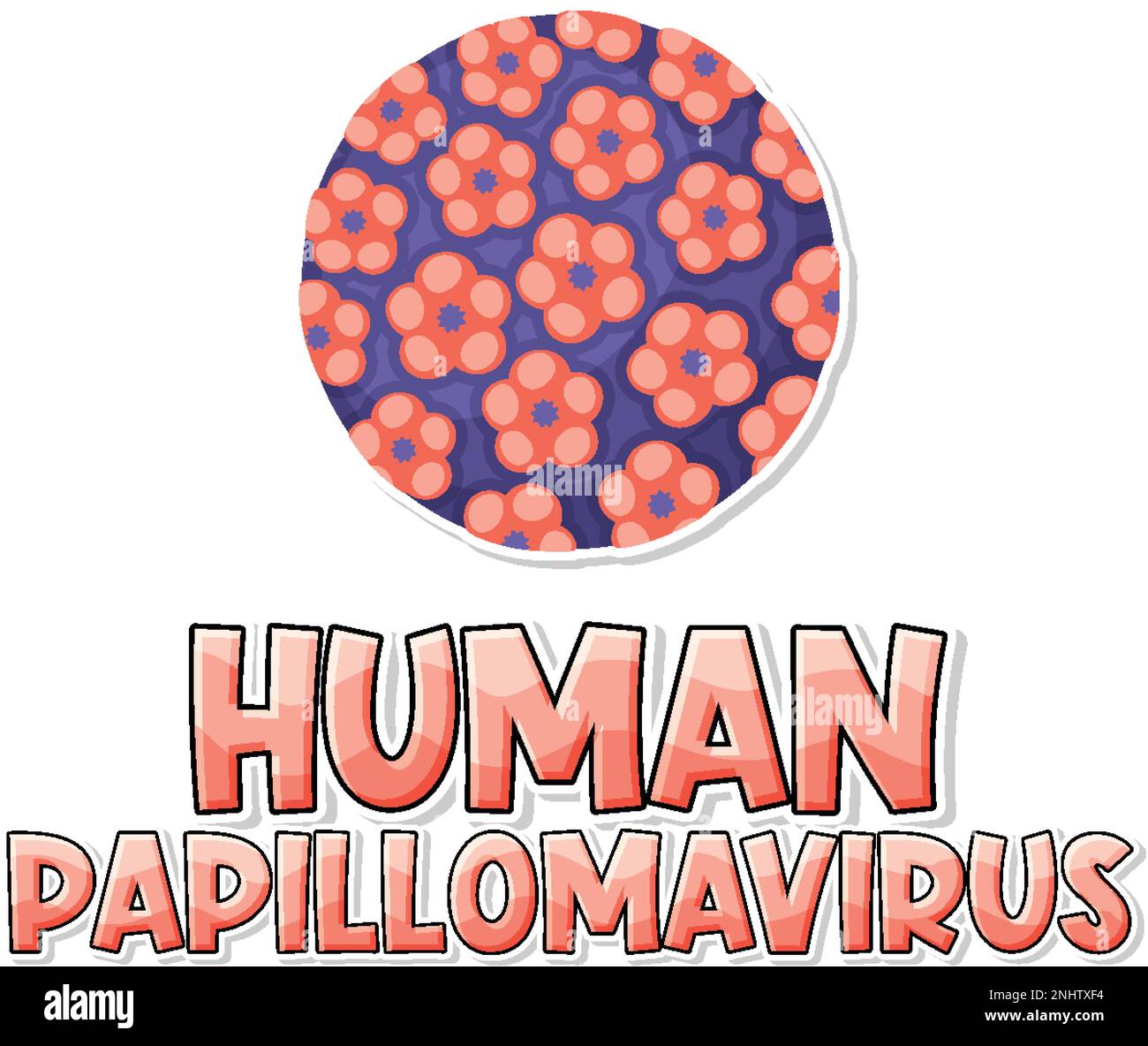 Human Papillomavirus HPV On White Background Illustration Stock human-papillomavirus-hpv-on-white-background-illustration-stock