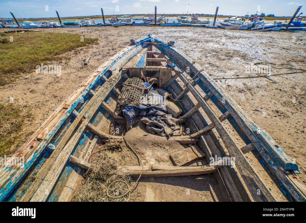 Old wooden fishing boat hi-res stock photography and images - Alamy