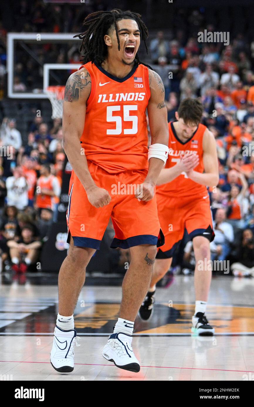 LAS VEGAS, NV NOVEMBER 18 Illinois Fighting Illini guard Skyy Clark