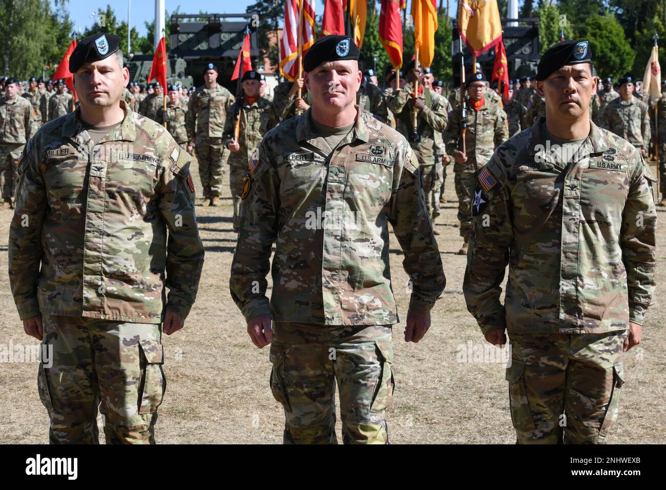 Left To Right: U.S. Army Col. Daniel Miller, Outgoing Commander Of 41st ...