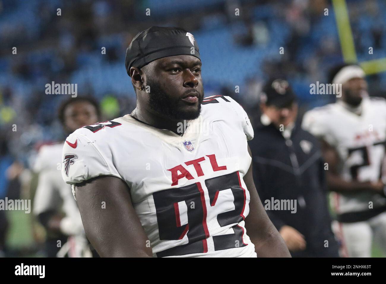 CHARLOTTE, NC - NOVEMBER 10: Atlanta Falcons defensive tackle