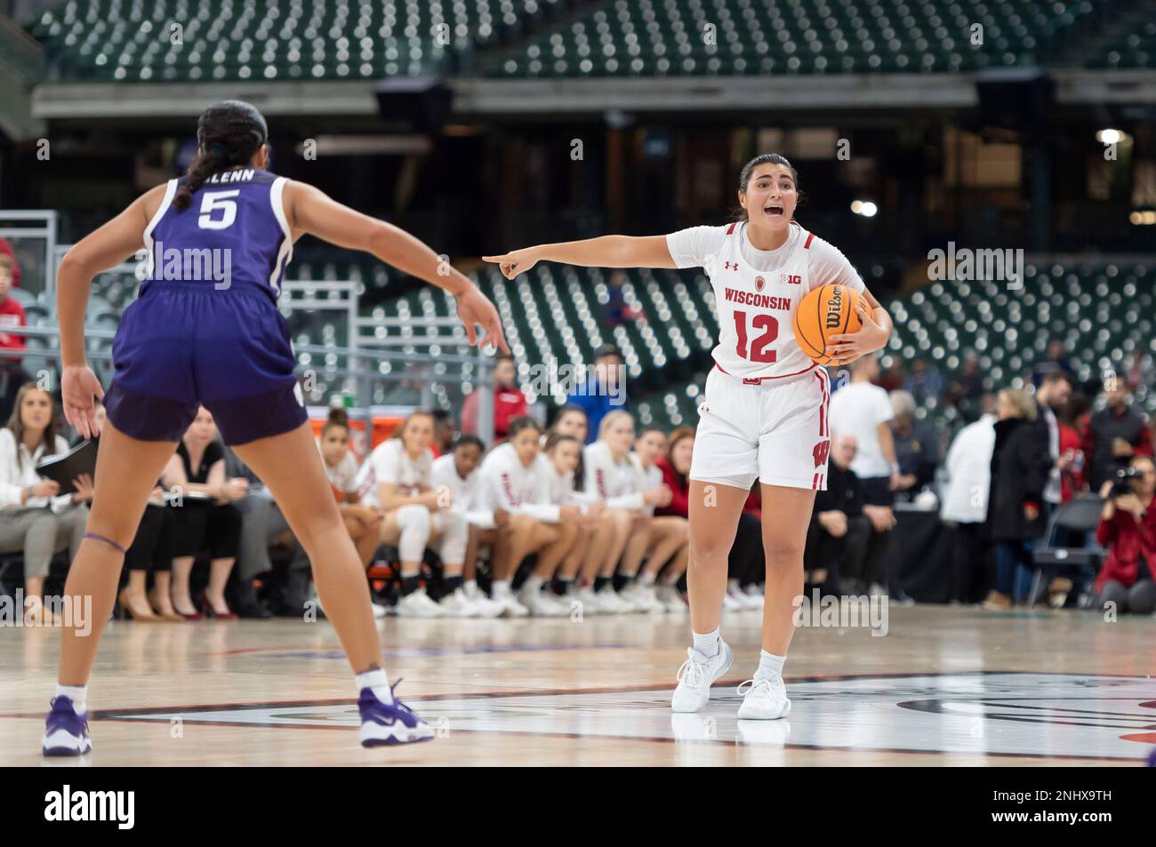 November 11, 2022 Wisconsin Badgers guard Avery LaBarbera 12 directs