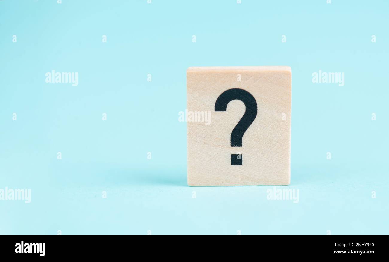 Question mark, education and business concept, searching for answers ...