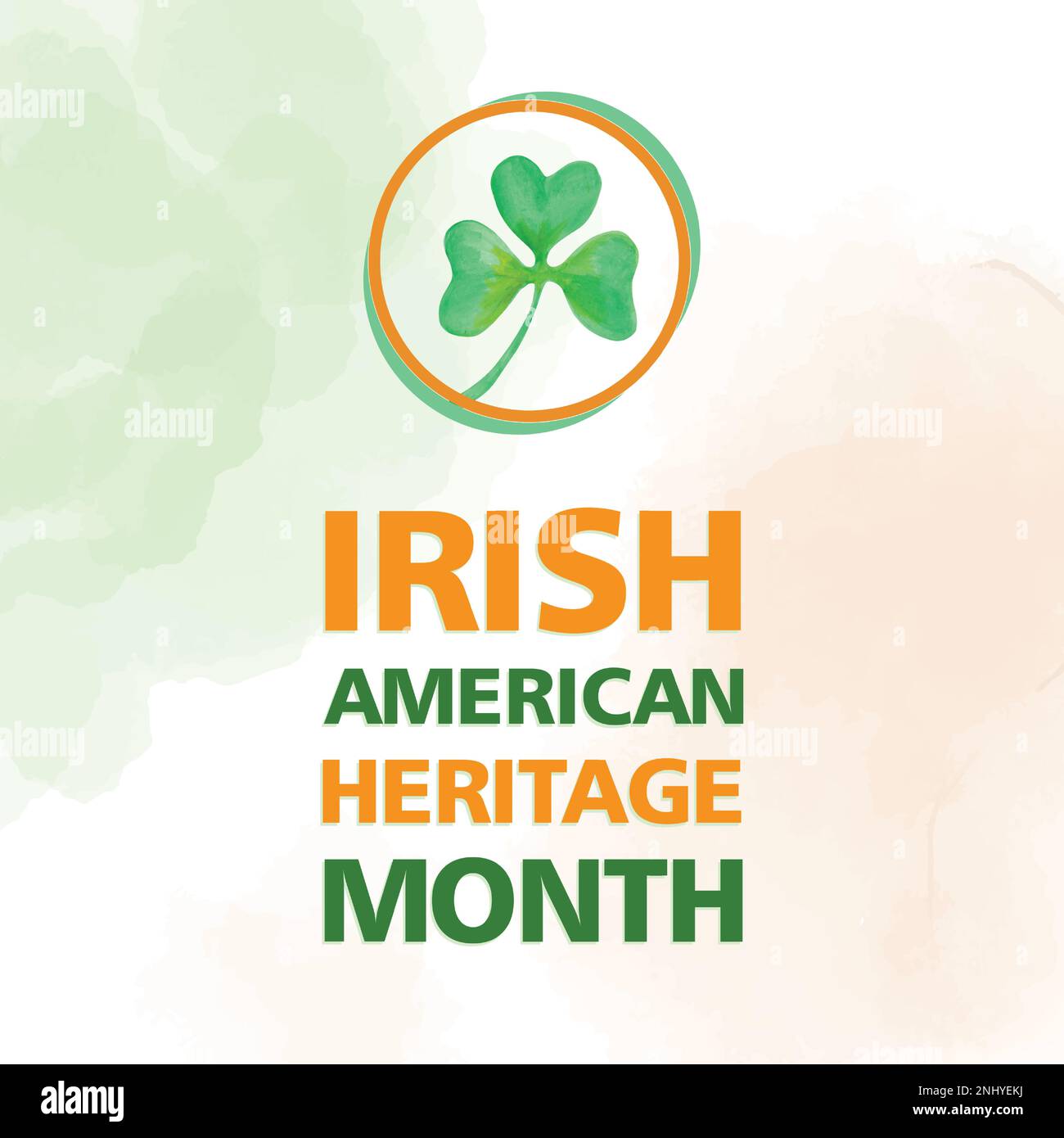 Irish-American Heritage Month, Celebrated all March in the United States.modern background vector illustration Stock Vector
