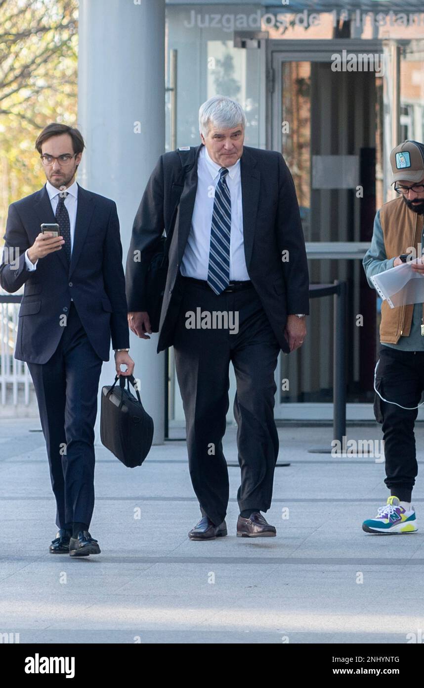 New Balance executive vice president Paul Guaron c leaving a trial of New Balance Iberica s top management at the Plaza de Castilla Courts on November 7 2022 in Madrid Spain This declaration as
