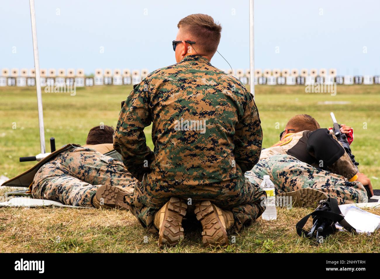 U.S. Marines with the Marine Corps Shooting Team compete in the 2022 ...
