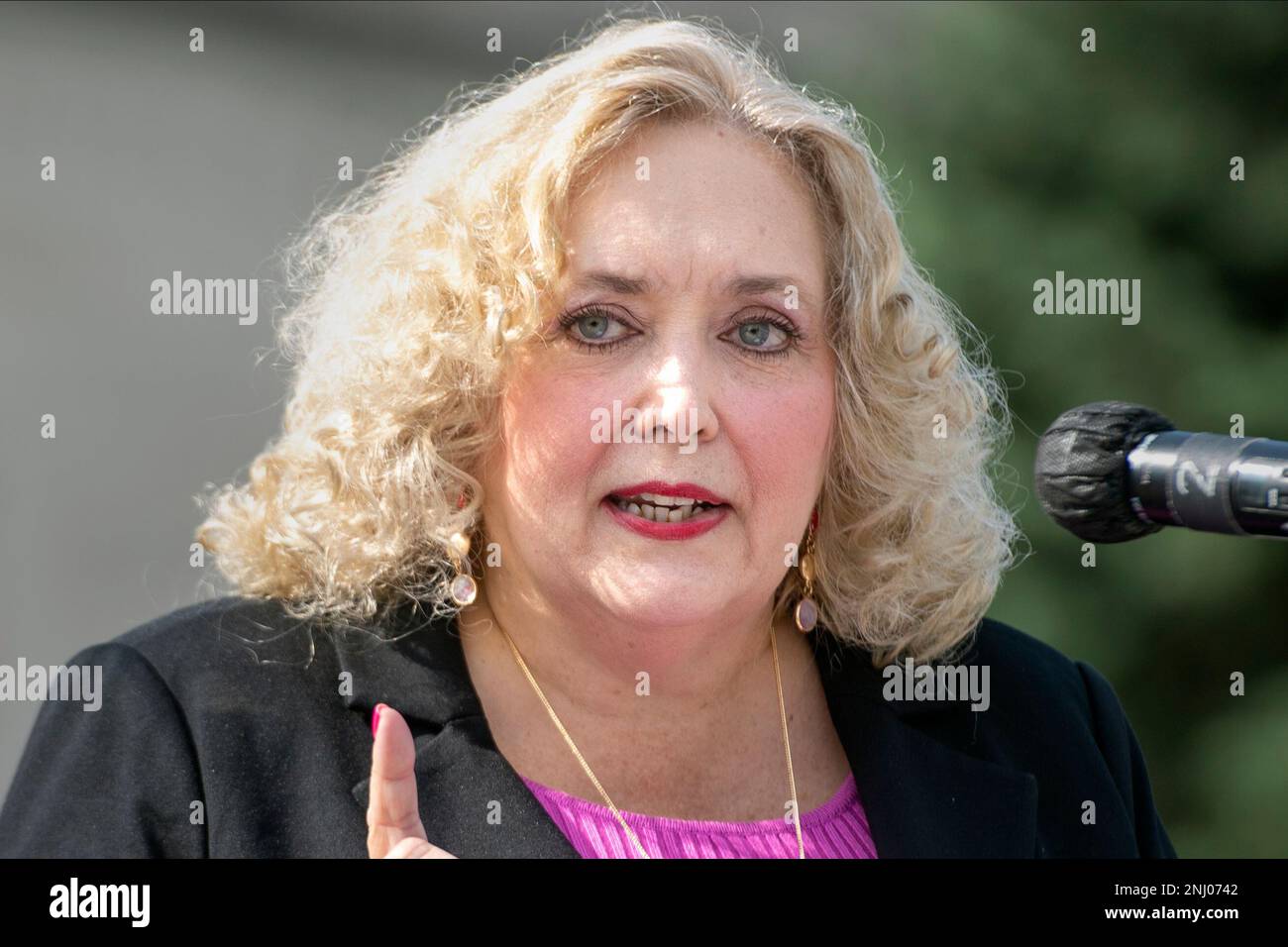 FILE Nebraska state Sen. Carol Blood of Bellevue, a Democrat, speaks