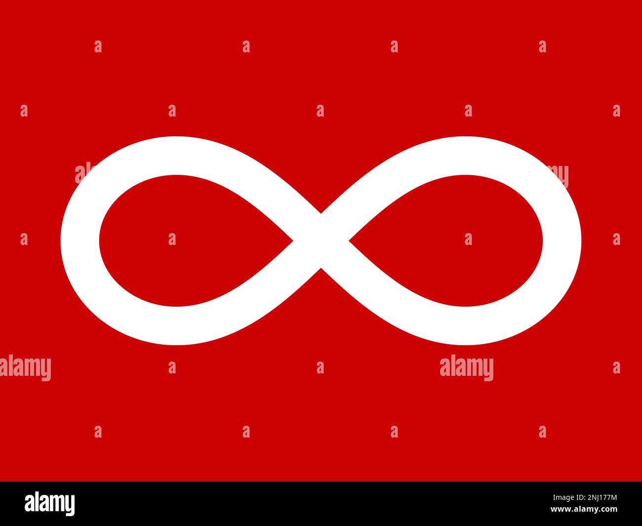 Metis red flag Stock Photo Alamy