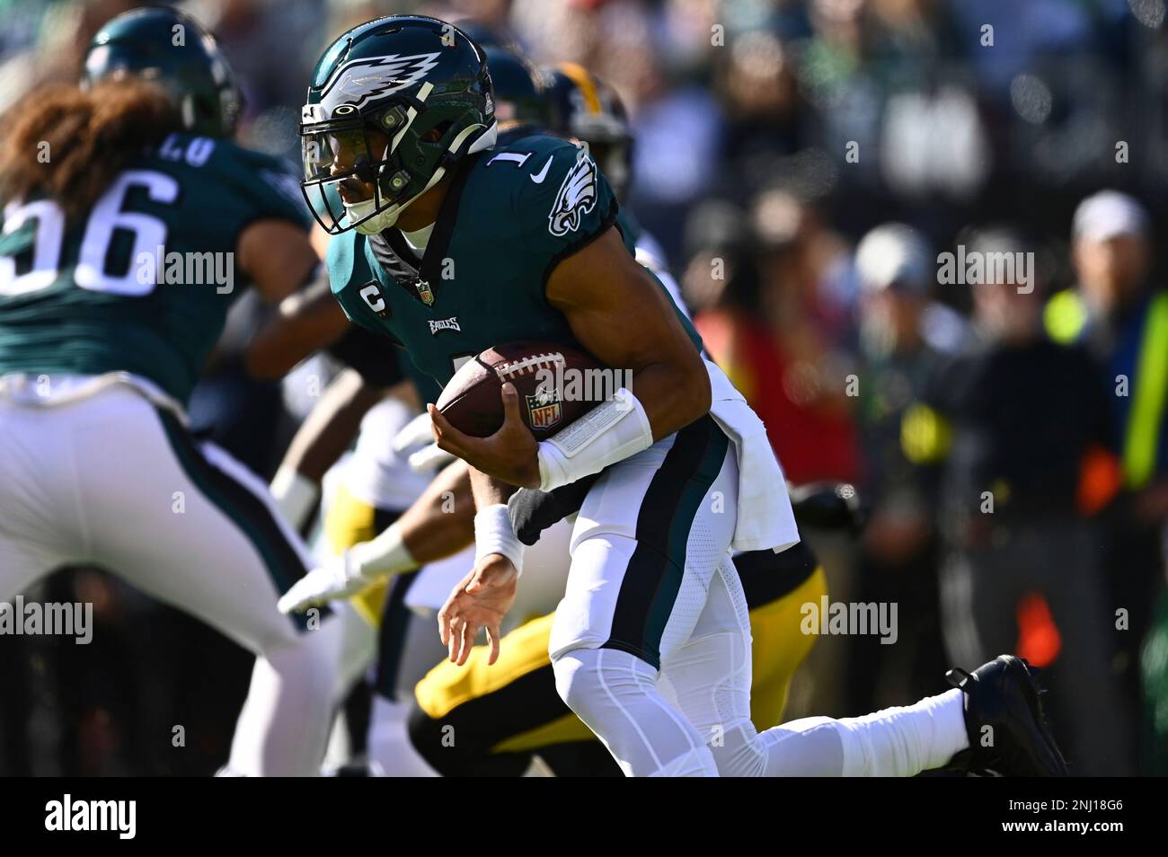 PHILADELPHIA, PA - OCTOBER 30: Philadelphia Eagles safety C.J.  Gardner-Johnson (23) during the game between the Pittsburgh Steelers and  Philadelphia Eagles on Sunday, October 30, 2022 at Lincoln Financial Field  in Philadelphia