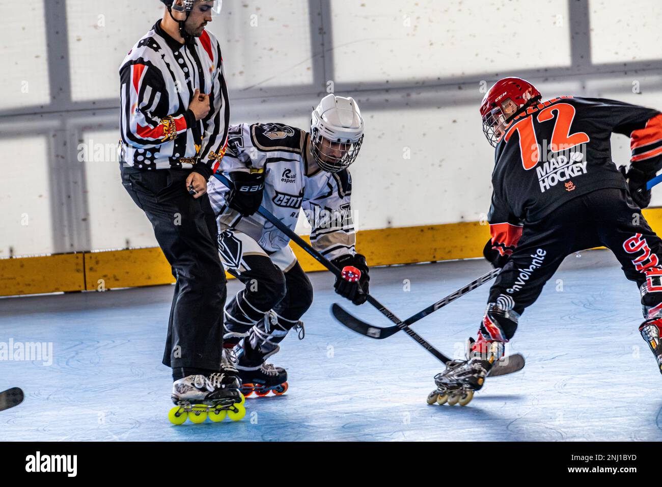 Men's match of the Spanish elite league of inline field hockey between