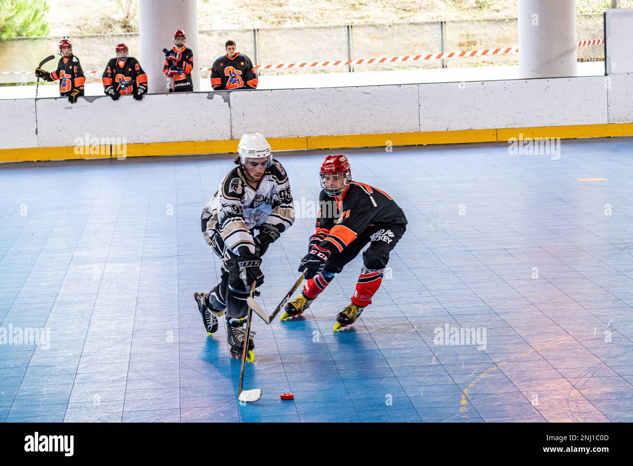 Men's match of the Spanish elite league of inline field hockey between