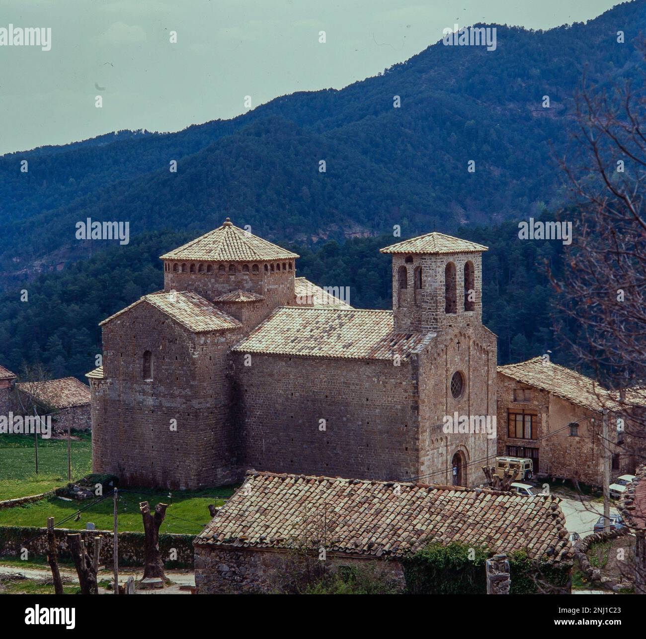 Monasterio de Sant Jaume de Frontanyà, siglo XI. Stock Photo