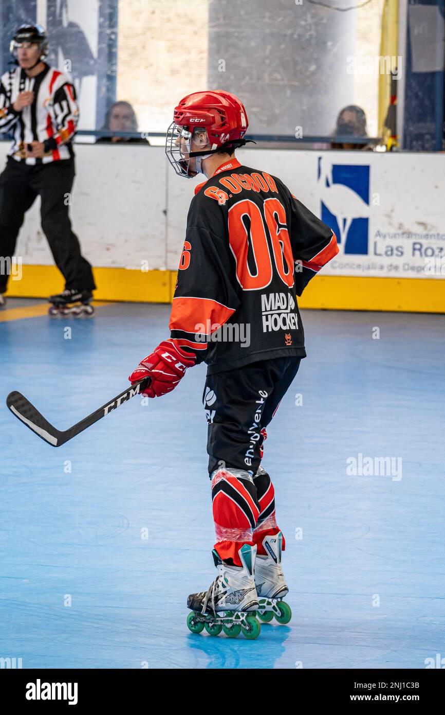 Men's match of the Spanish elite league of inline field hockey between