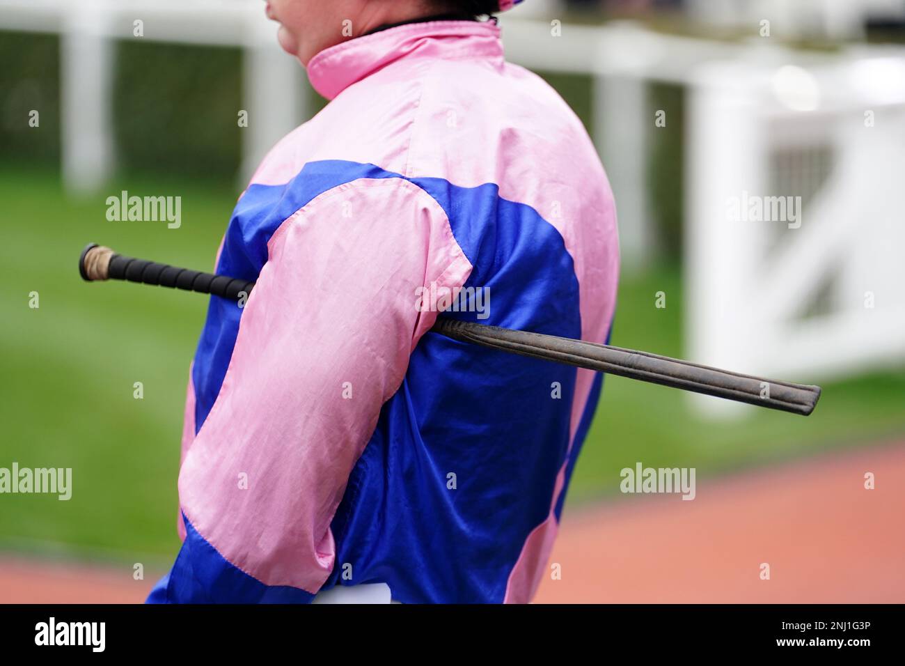 File photo dated 28012023 of a jockey's whip.A total of 20 riding